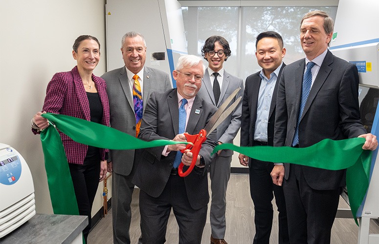 Aseptic Simulation Lab ribbon cutting